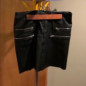 Sexy all leather skirt